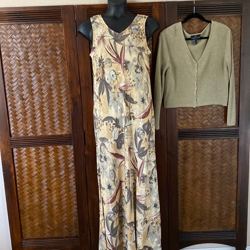 CAROLE LITTLE - Vintage Aline dress & sweater ‘96